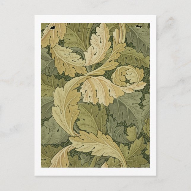 Wallpaper Design with Acanthus/Woodland colours, 1 Postcard (Front)