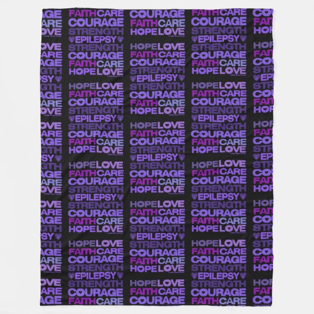 Wallpaper...Epilepsy Fleece Blanket (Front)