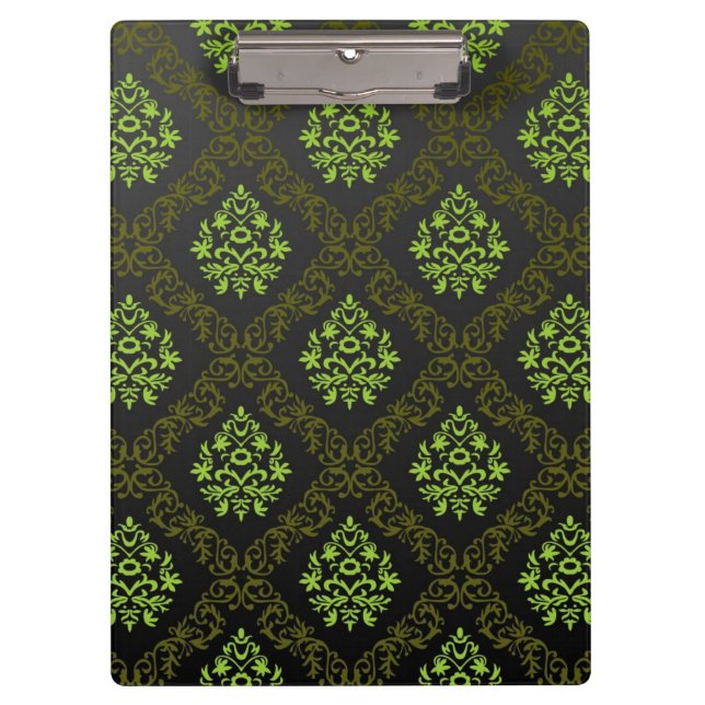 Wallpaper Floral Green Clipboard (Front)