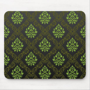 Wallpaper Floral Green Mouse Mat