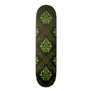 Wallpaper Floral Green Skateboard