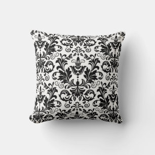 Wallpaper in the style of Baroque. Seamless backgr Cushion