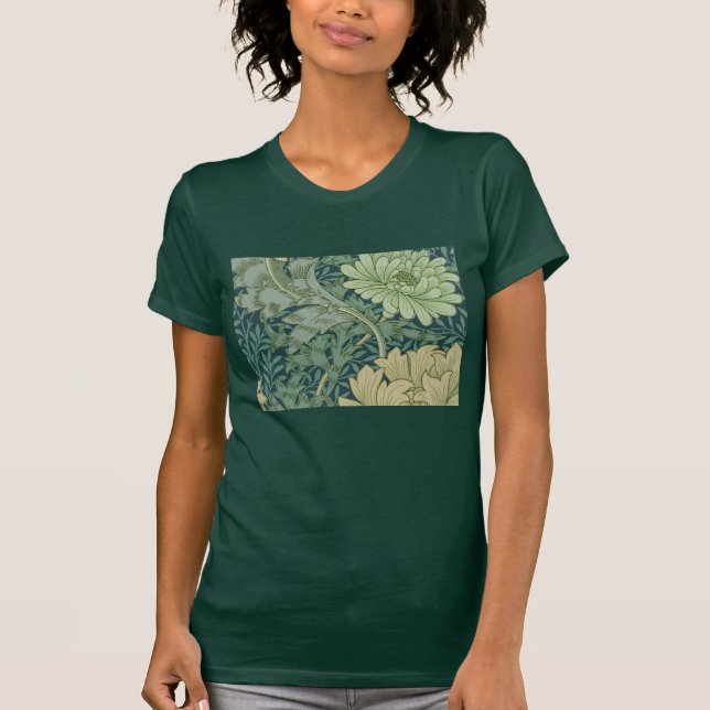 Wallpaper Pattern Sample with Chrysanthemum T-Shirt (Front)