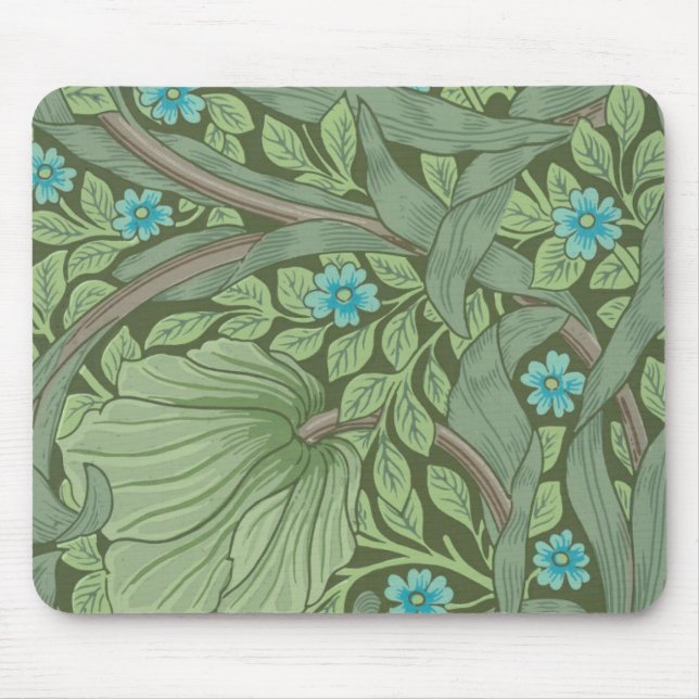 Wallpaper Pattern Sample with Forget-Me-Nots Mouse Mat (Front)