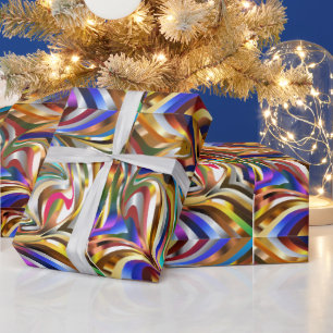 Wallpaper Psychedelic Background Wrapping Paper