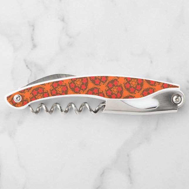 wallpaper retro orange 1970 corkscrew (Back)