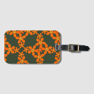 wallpaper retro orange 1970 luggage tag