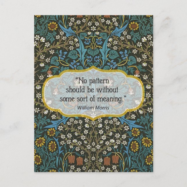 Wallpaper Sheet - William Morris Postcard (Front)