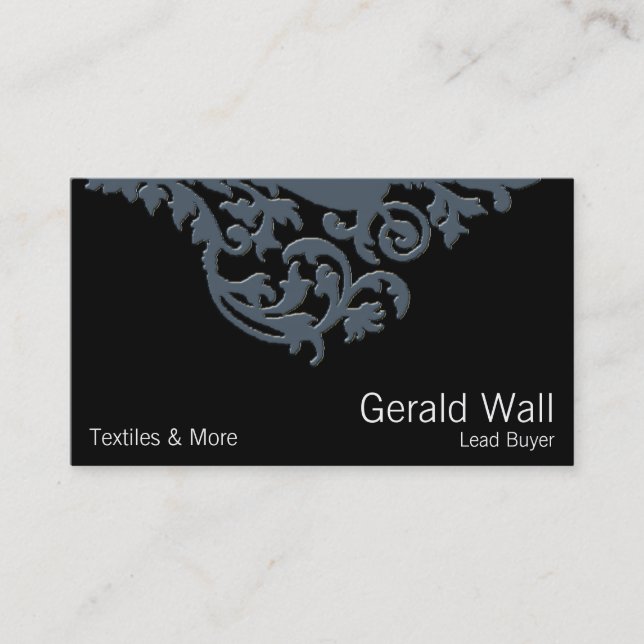 Wallpaper Style Ornament One Business Card (Front)
