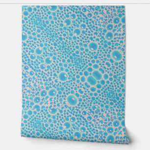 Wallpaper Turquoise bubble pattern