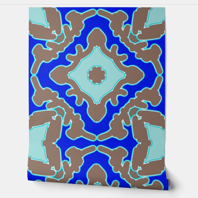 Wallpaper, Vibrant colourful trendy classic design Wallpaper (Unrolling)