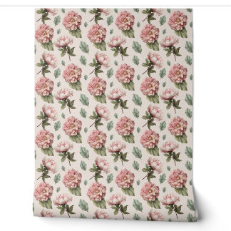 Wallpaper vintage rose home decor