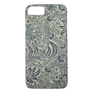 Wallpaper with navy blue seaweed style design iPhone 8/7 case