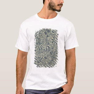 Wallpaper with navy blue seaweed style design T-Shirt