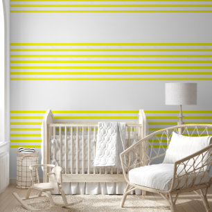 Wallpaper Yellow & White Stripe