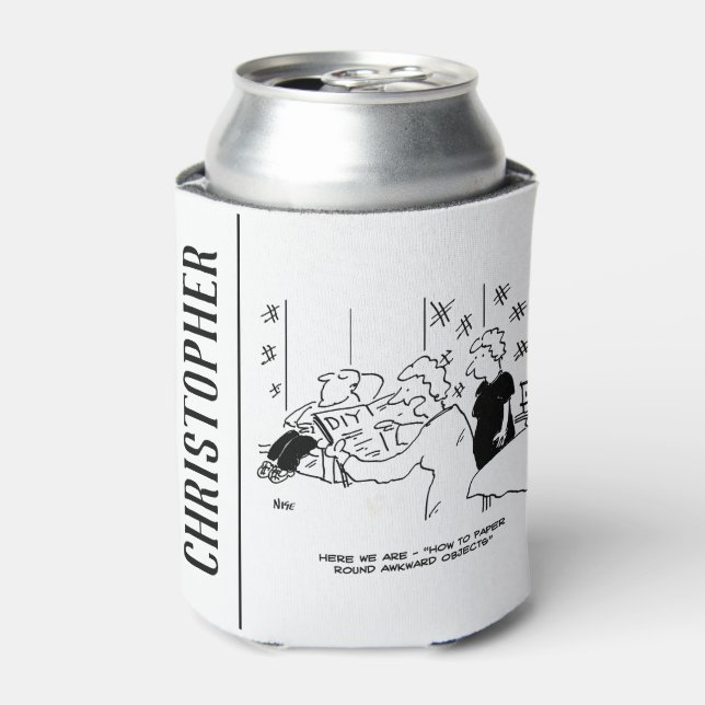 Wallpapering and Home Decorating Cartoon Can Cooler (Can Front)