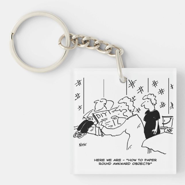 Wallpapering and Home Decorating Cartoon Key Ring (Front)