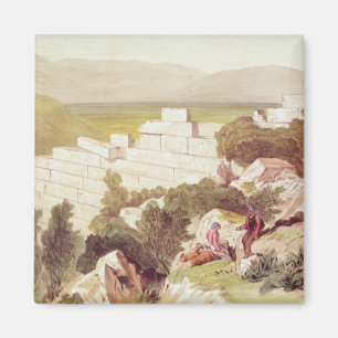 Walls of Ancient Samos, Cephalonia, 19th century Magnet