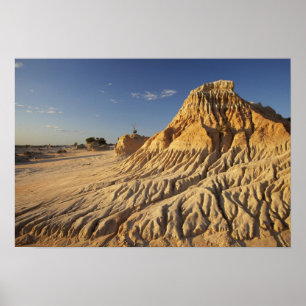 Walls of China Formations, Mungo National Poster