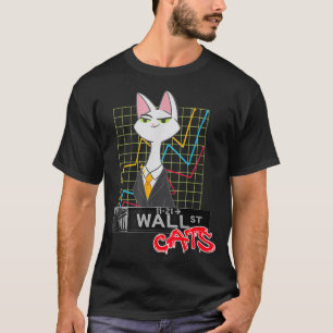 Wallstreet cats trading stock short gme WSB T-Shirt