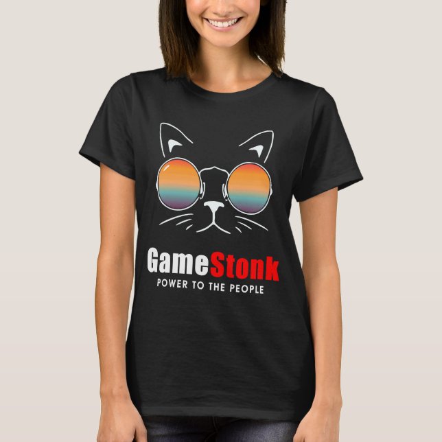 Wallstreetbets Gamestonk Power to the People T-Shirt (Front)