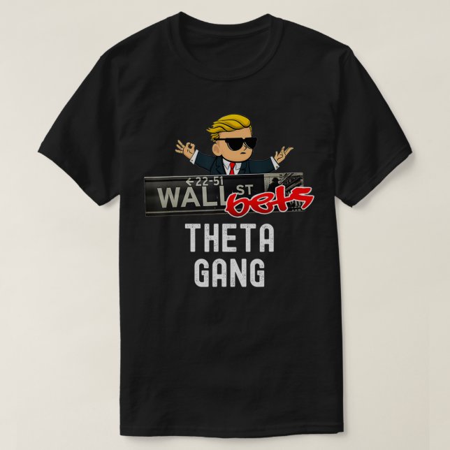Wallstreetbets Logo Theta Gang  T-Shirt (Design Front)