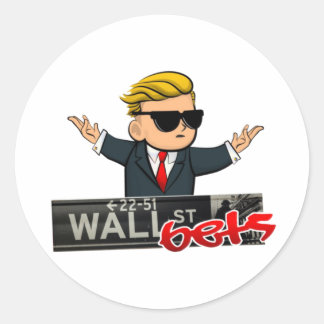 WallstreetBets - WSB Classic Round Sticker