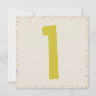 Wally the Giraffe 1st Birthday Party invitations