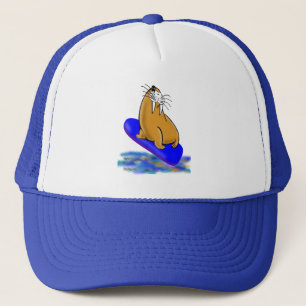 Wally The Walrus Goes Surfing Trucker Hat