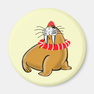 Wally The Walrus Goes Swimming Magnet