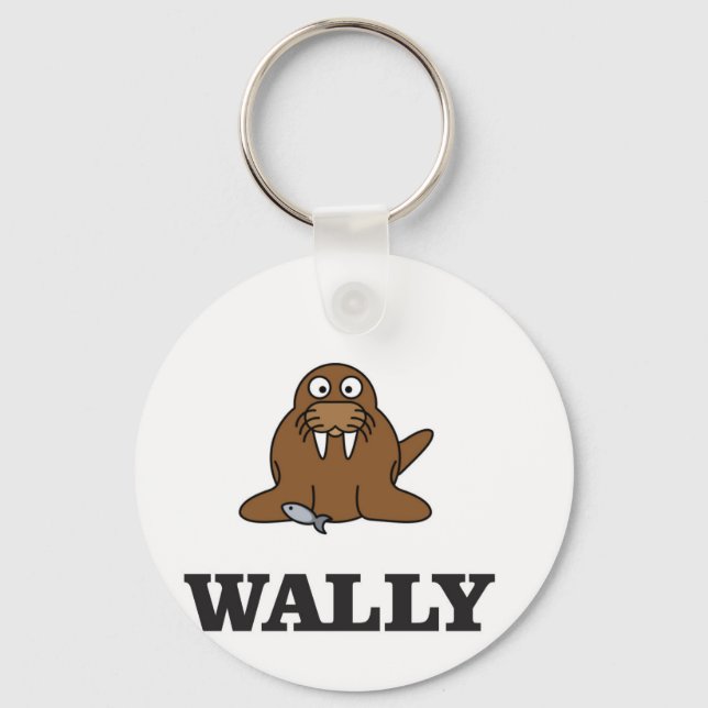 wally the walrus yeah key ring (Front)