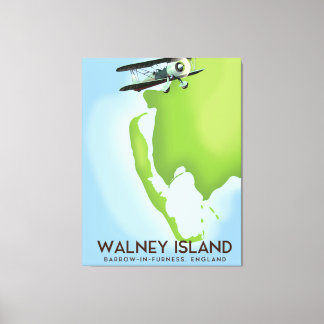 Walney Island, Burrow-In-Furness, England map Canvas Print