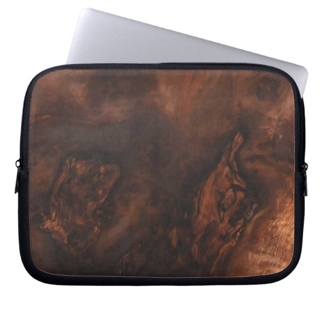 Walnut Burl Laptop Sleeve (Front)