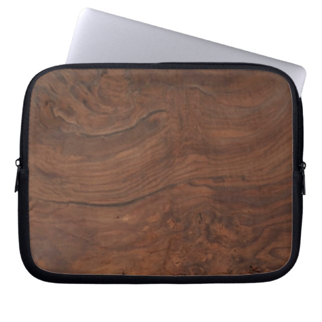 Walnut Burl Laptop Sleeve (Front)