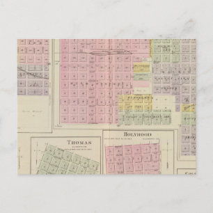 Walnut City, Rush Centre, La Crosse, Kansas Postcard