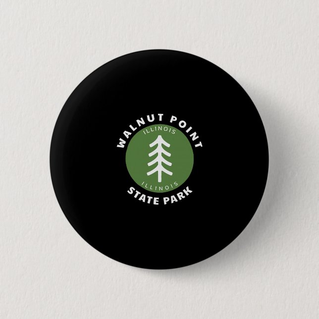 Walnut Point State Park Illinois Il Forest Tree Dg 6 Cm Round Badge (Front)