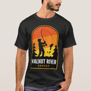 Walnut River Kansas Fishing T-Shirt