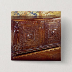 Walnut Sideboard, Lyonnais School 15 Cm Square Badge
