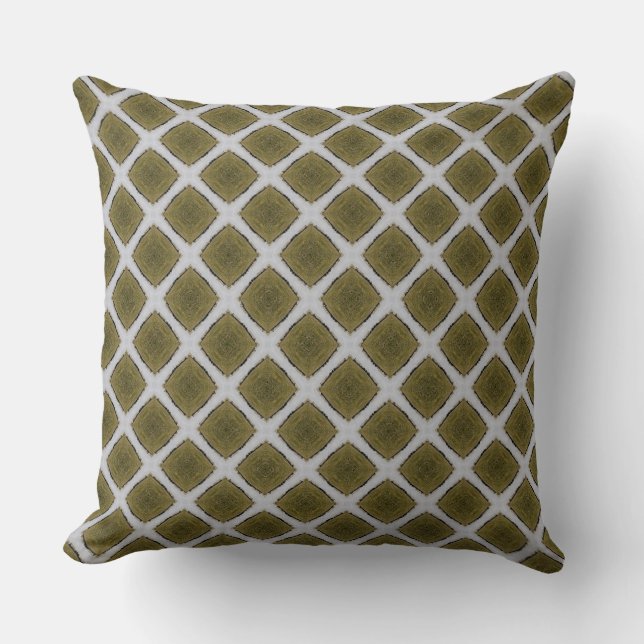 Walnut Square Color on Screen Pattern Design Cushion (Front)