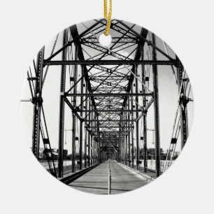 WALNUT STREET BRIDGE - CHATTANOOGA, TN CERAMIC TREE DECORATION