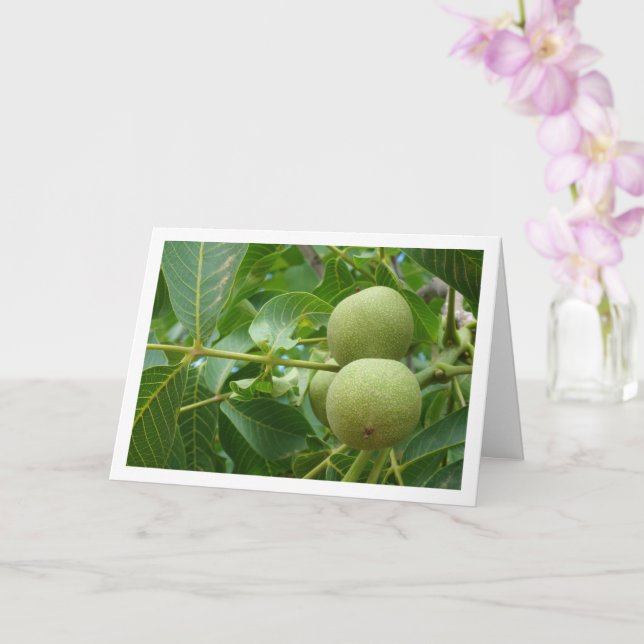 Walnut Tree Portrait Card (Orchid)