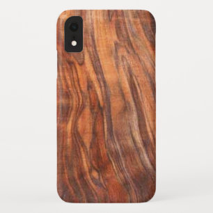 Walnut (Wood Grain) iPhone XR Case
