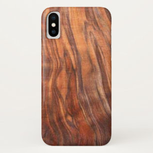 Walnut (Wood Grain) iPhone X Case