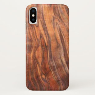 Walnut (Wood Grain) iPhone X Case