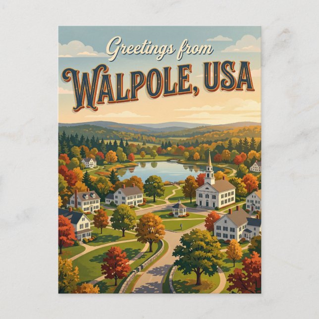Walpole USA Postcard (Front)