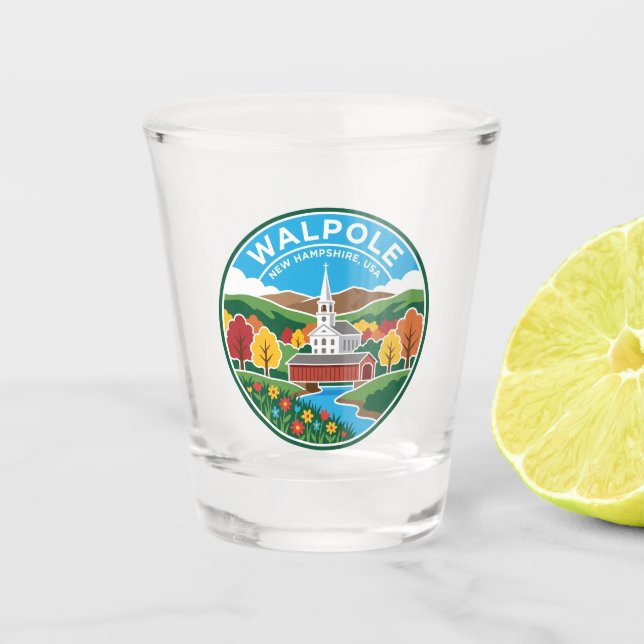 Walpole USA Shot Glass (Front)