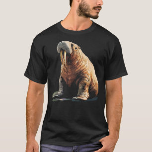 Walrus Animal Motif Illustration Walrus T-Shirt