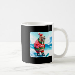 Walrus Balancing On Snowboard. Snowboarding Snowbo Coffee Mug