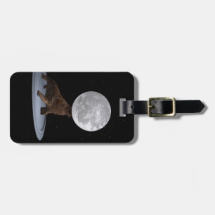 Walrus Balancing The Moon Luggage Tag