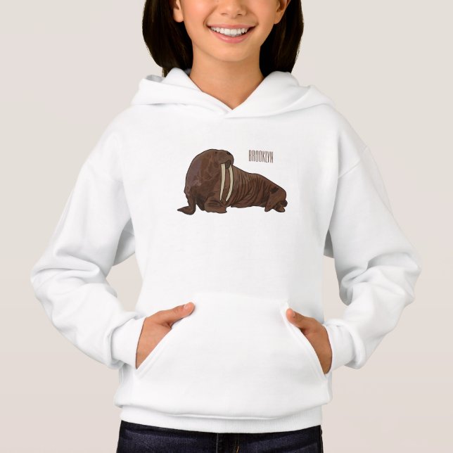 Walrus cartoon illustration (Front)